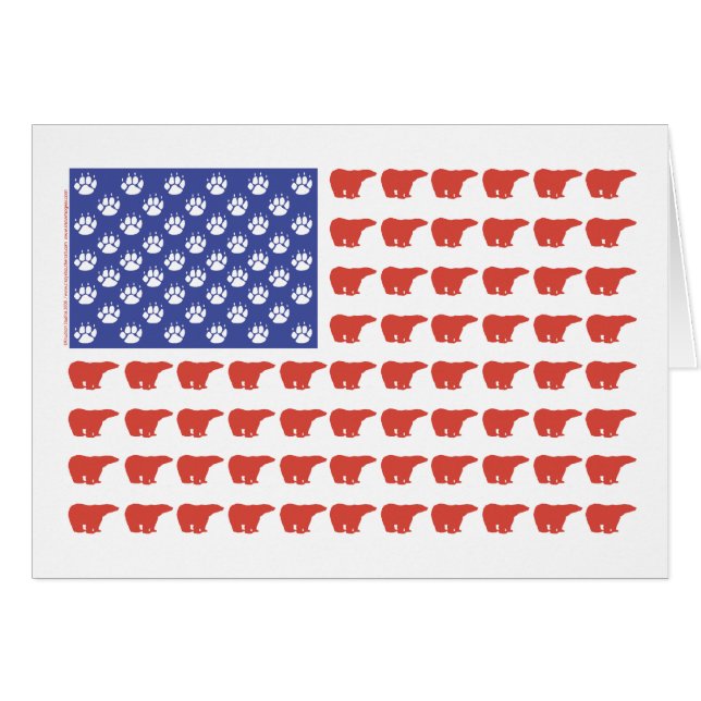 Patriotic Polar Bears USA (Vorderseite (Horizontal))