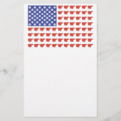Patriotic Polar Bears USA Briefpapier (Vorderseite)
