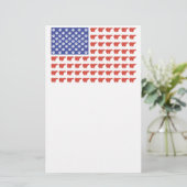 Patriotic Polar Bears USA Briefpapier (Stehend Vorderseite)