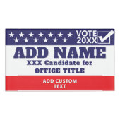 Patriotic Political 2026 Campaign Candidate Custom Namenschild (Vorderseite)