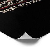 Patriotic Politics Protest No Kings In America Poster (Ecke)