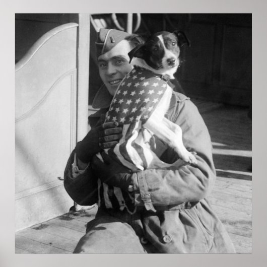 Patriotic Pooch, Anfang der 1900er Poster (Vorne)