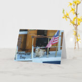 "PATRIOTIC POOCHES" #3 KARTE (Gelbe Blume)