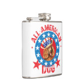 Patriotic Poodle Flachmann (Rechts)