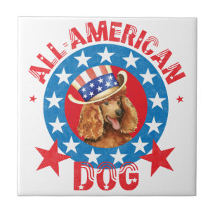 Patriotic Poodle Fliese