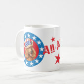 Patriotic Poodle Kaffeetasse (Vorderseite Links)