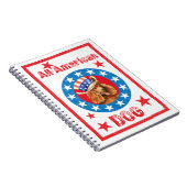 Patriotic Poodle Notizblock (Rechte Seite)