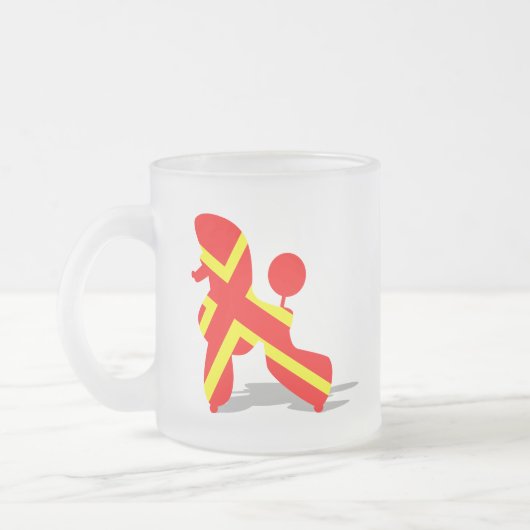 Patriotic Poodles Mattglastasse (Links)