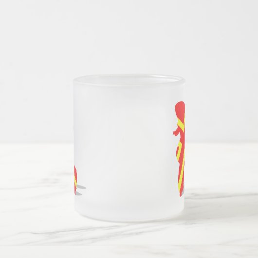 Patriotic Poodles Mattglastasse (Mittel)