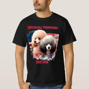 Patriotic Poodles Prance von alter Herrlichkeit T-Shirt