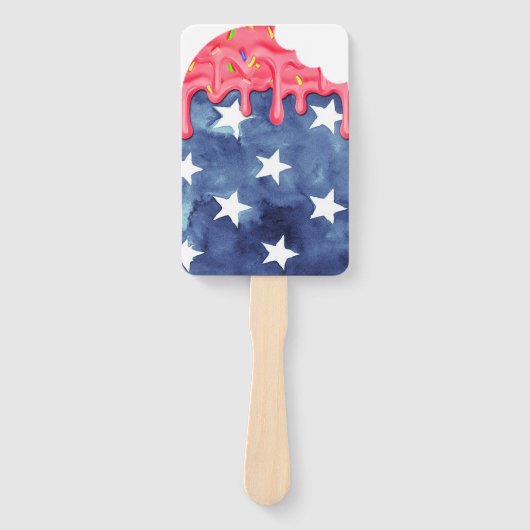 Patriotic Popsicle | Personalisiere Fächer (Vorderseite)