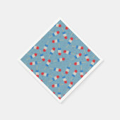 Patriotic Popsicles Paper Plates Serviette (Ecke)