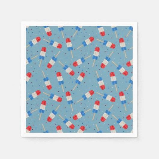Patriotic Popsicles Serviette (Vorderseite)