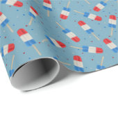 Patriotic Popsicles Wrapping Paper Geschenkpapier (Rolleneckpunkt)