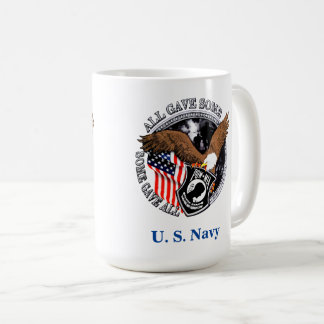 Patriotic POW-MIA Veteran Eagle U Navy Kaffeetasse