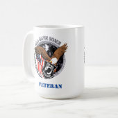 Patriotic POW-MIA Veteran Eagle Veteran Kaffeetasse (Vorderseite Links)