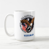 Patriotic POW-MIA Veteran Eagle Veteran Kaffeetasse (Links)