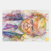 Patriotic Presidential Portrait Abstract Decoupage Geschenkpapier Set (Vorderseite 3)