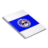 Patriotic Prevent Trauma Llama Notebook Notizblock (Rechte Seite)