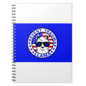 Patriotic Prevent Trauma Llama Notebook Notizblock (Vorderseite)