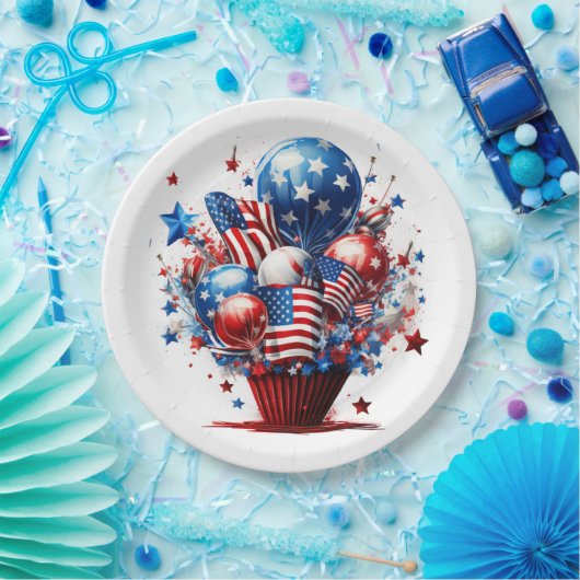 Patriotic Pride Pappteller (Party)