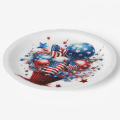 Patriotic Pride Pappteller (Schrägansicht)