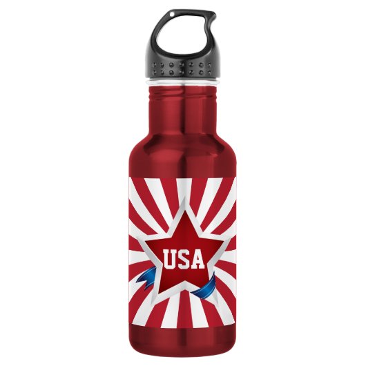 Patriotic Pride USA Edelstahlflasche (Vorderseite)
