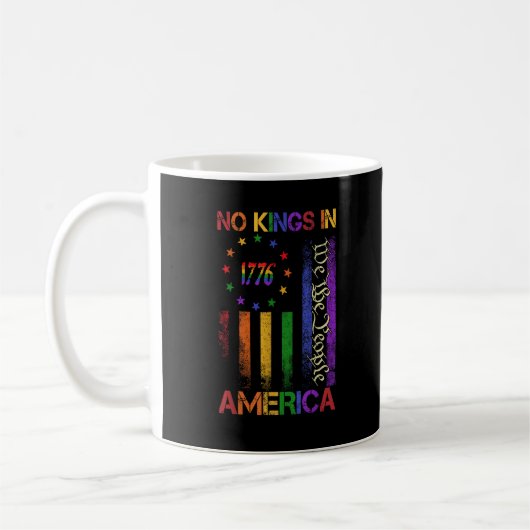 Patriotic Protest No Kings In America Kaffeetasse (Links)