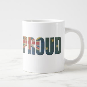 Patriotic Proud Australian Jumbo-Tasse