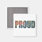 Patriotic Proud Australian Magnet (Vorderseite/Rückseite)