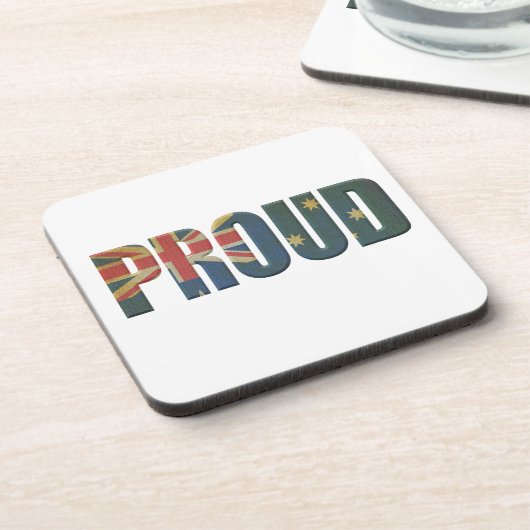 Patriotic Proud Australian Untersetzer (Linke Seite)