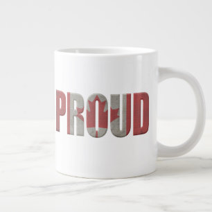 Patriotic Proud Canadian Jumbo-Tasse
