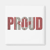 Patriotic Proud Canadian Magnet (Vorne)