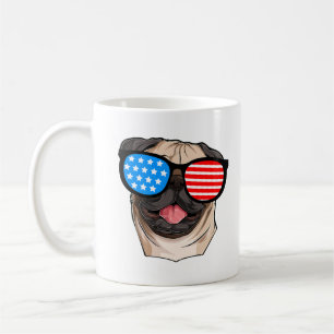 Patriotic Pug Kaffeetasse