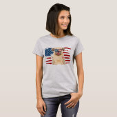 Patriotic Pug T-Shirt (Vorne ganz)