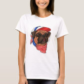 Patriotic Pug T-Shirt (Vorderseite)