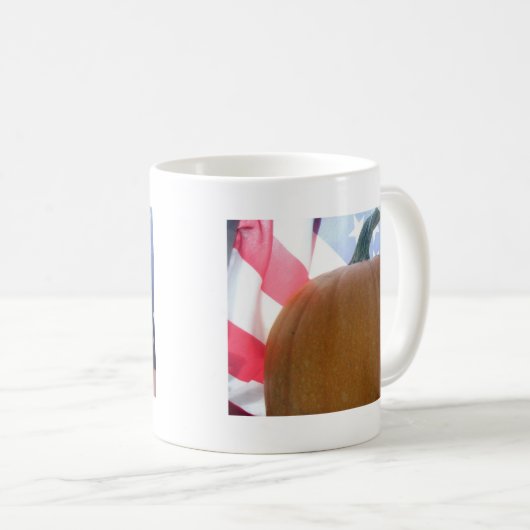 Patriotic Pumpkin Kaffeetasse (VorderseiteRechts)