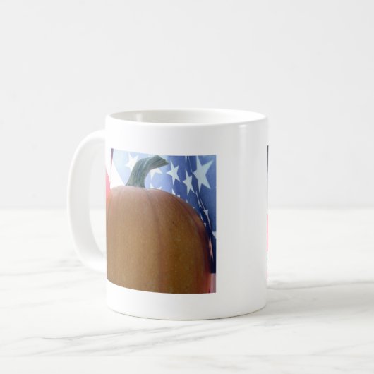 Patriotic Pumpkin Kaffeetasse (Vorderseite Links)