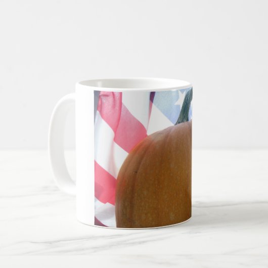 Patriotic Pumpkin Kaffeetasse (Vorderseite Links)