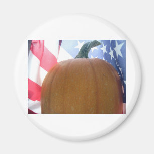 Patriotic Pumpkin Magnet