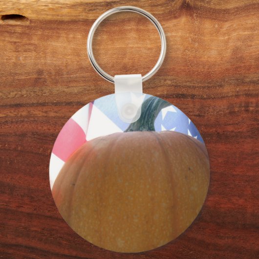 Patriotic Pumpkin Schlüsselanhänger (Vorderseite)