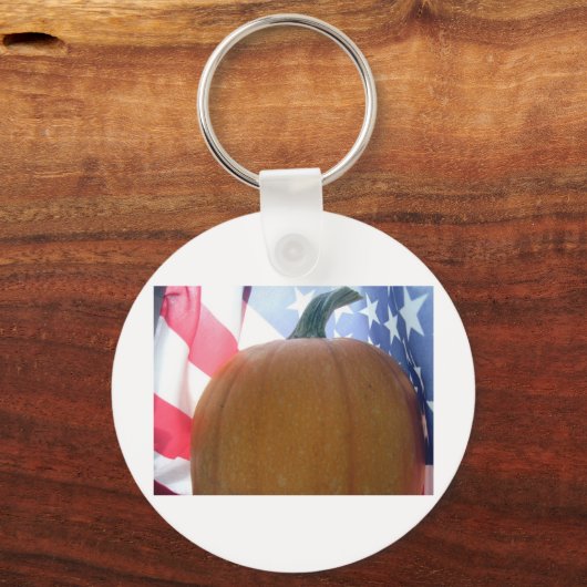 Patriotic Pumpkin Schlüsselanhänger (Vorderseite)