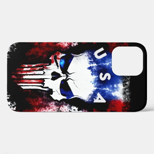 Patriotic Punisher (USA) Case-Mate iPhone Hülle (Rückseite (Horizontal))