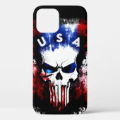 Patriotic Punisher (USA) Case-Mate iPhone Hülle (Rückseite)