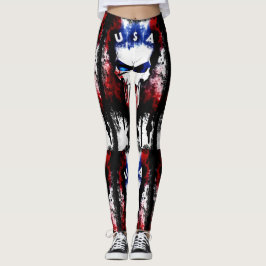 Patriotic Punisher (USA) Leggings