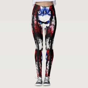 Patriotic Punisher (USA) Leggings