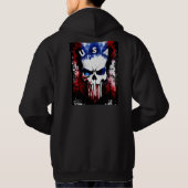 Patriotic Punisher (USA) Men Hoodie (Rückseite)
