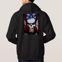 Patriotic Punisher (USA) Men Hoodie