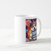 Patriotic Pup Brew Kaffeetasse (VorderseiteRechts)