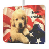 Patriotic Puppy Air Freshener Autolufterfrischer (Links)